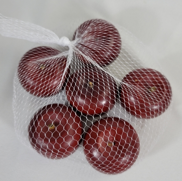 Lot Of 6 Vtg Wooden Decorative Apples - Picture 3 of 12